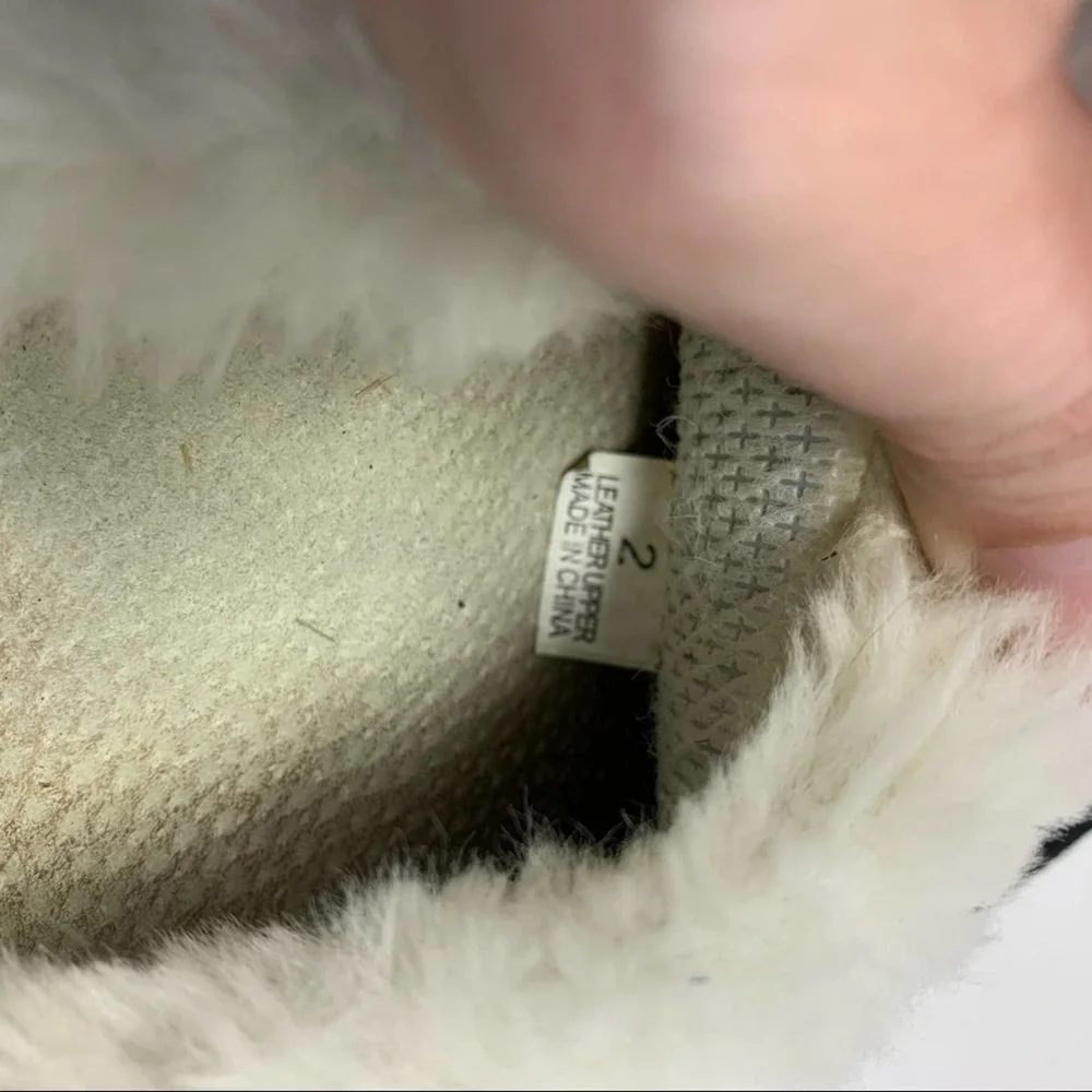 L’amour leather‎ scuff slipper size 2